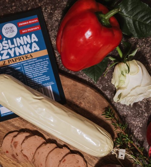 Roślinna szynka Vege Smak z papryką